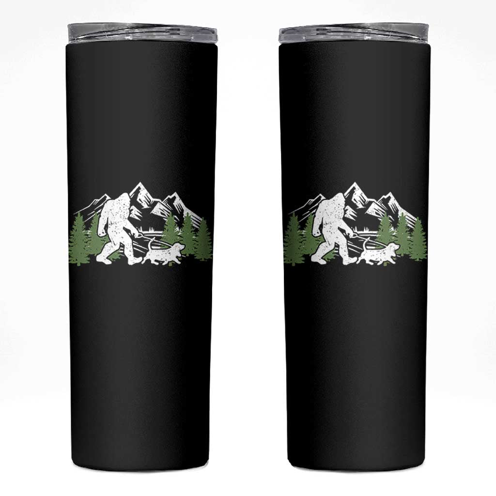 Bigfoot Walking Dachshund Skinny Tumbler Funny Wiener Dog Gift Sasquatch - Wonder Print Shop