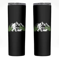 Bigfoot Walking Dachshund Skinny Tumbler Funny Wiener Dog Gift Sasquatch - Wonder Print Shop