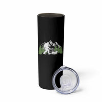 Bigfoot Walking Dachshund Skinny Tumbler Funny Wiener Dog Gift Sasquatch - Wonder Print Shop