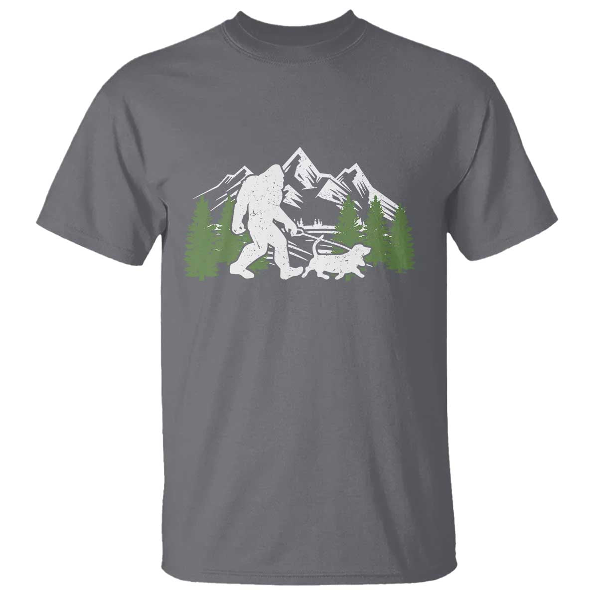 Bigfoot Walking Dachshund T Shirt Funny Wiener Dog Gift Sasquatch - Wonder Print Shop