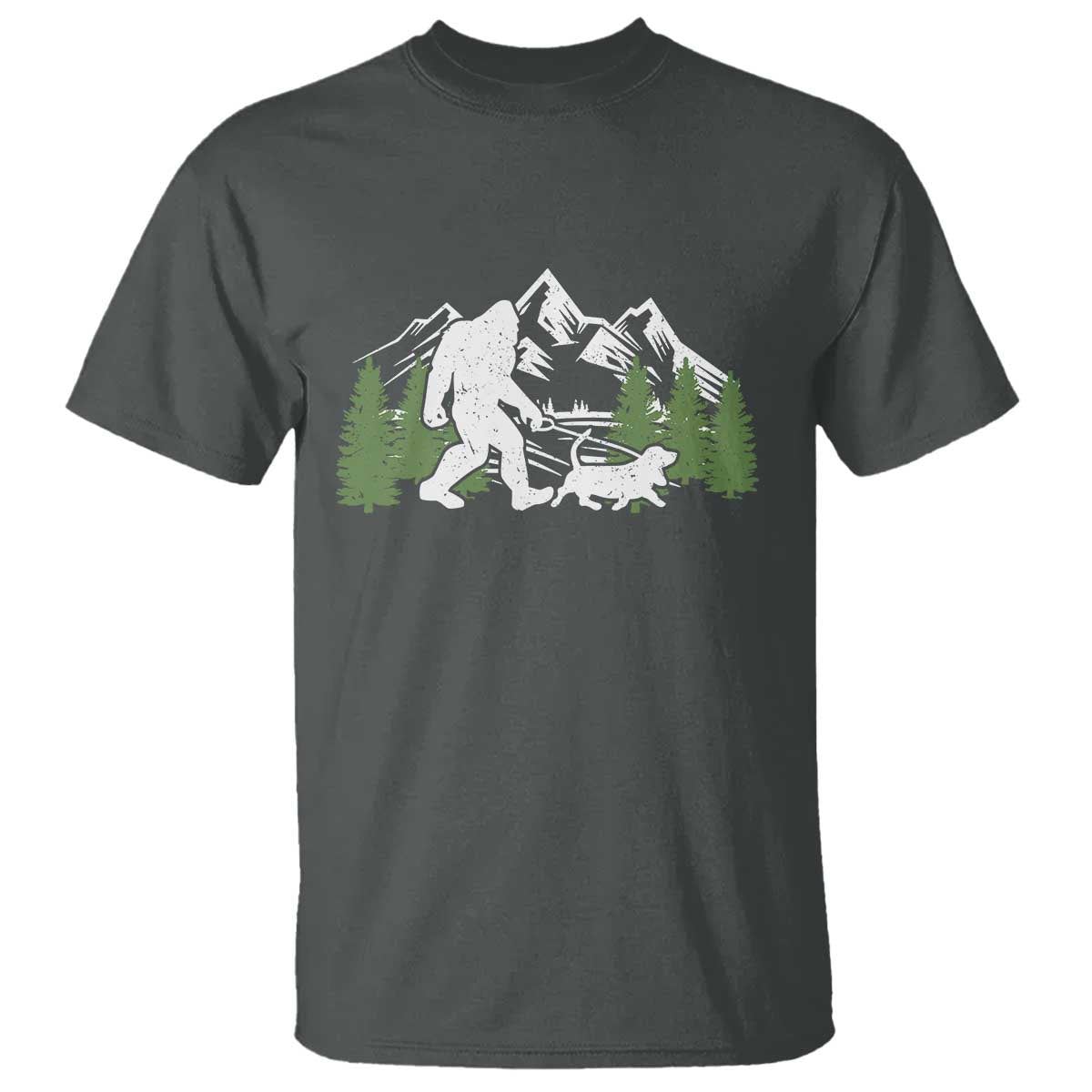 Bigfoot Walking Dachshund T Shirt Funny Wiener Dog Gift Sasquatch - Wonder Print Shop
