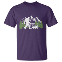 Bigfoot Walking Dachshund T Shirt Funny Wiener Dog Gift Sasquatch - Wonder Print Shop