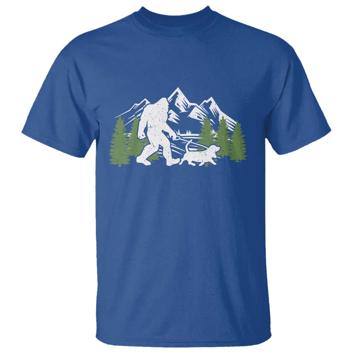 Bigfoot Walking Dachshund T Shirt Funny Wiener Dog Gift Sasquatch - Wonder Print Shop