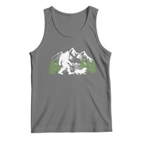 Bigfoot Walking Dachshund Tank Top Funny Wiener Dog Gift Sasquatch - Wonder Print Shop