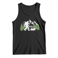 Bigfoot Walking Dachshund Tank Top Funny Wiener Dog Gift Sasquatch - Wonder Print Shop