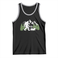 Bigfoot Walking Dachshund Tank Top Funny Wiener Dog Gift Sasquatch - Wonder Print Shop