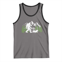 Bigfoot Walking Dachshund Tank Top Funny Wiener Dog Gift Sasquatch - Wonder Print Shop