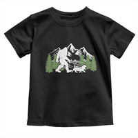 Bigfoot Walking Dachshund Toddler T Shirt Funny Wiener Dog Gift Sasquatch - Wonder Print Shop
