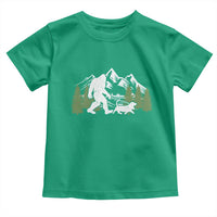 Bigfoot Walking Dachshund Toddler T Shirt Funny Wiener Dog Gift Sasquatch - Wonder Print Shop