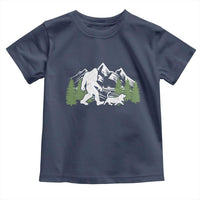 Bigfoot Walking Dachshund Toddler T Shirt Funny Wiener Dog Gift Sasquatch - Wonder Print Shop