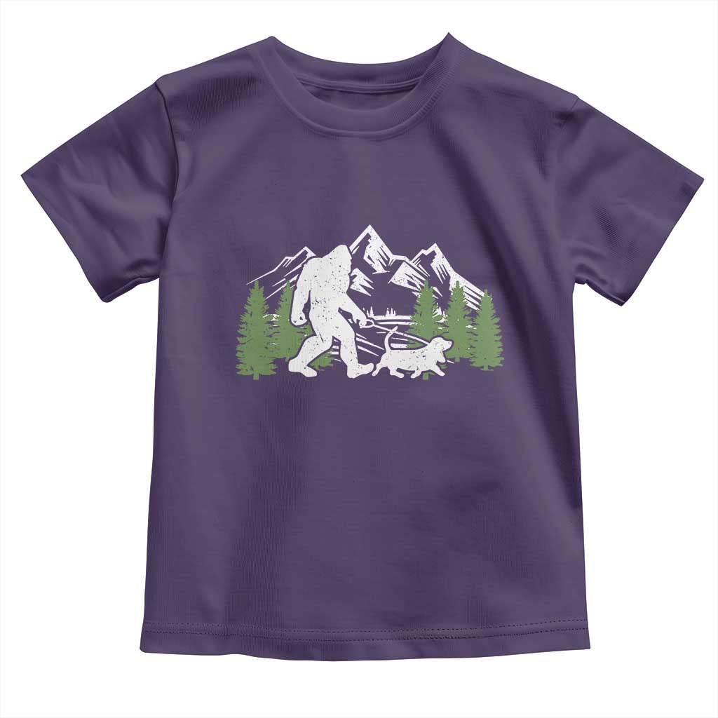 Bigfoot Walking Dachshund Toddler T Shirt Funny Wiener Dog Gift Sasquatch - Wonder Print Shop