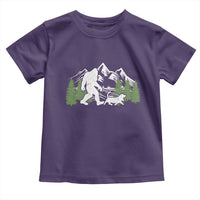 Bigfoot Walking Dachshund Toddler T Shirt Funny Wiener Dog Gift Sasquatch - Wonder Print Shop