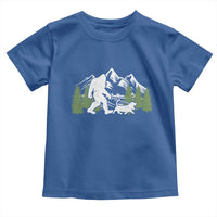 Bigfoot Walking Dachshund Toddler T Shirt Funny Wiener Dog Gift Sasquatch - Wonder Print Shop