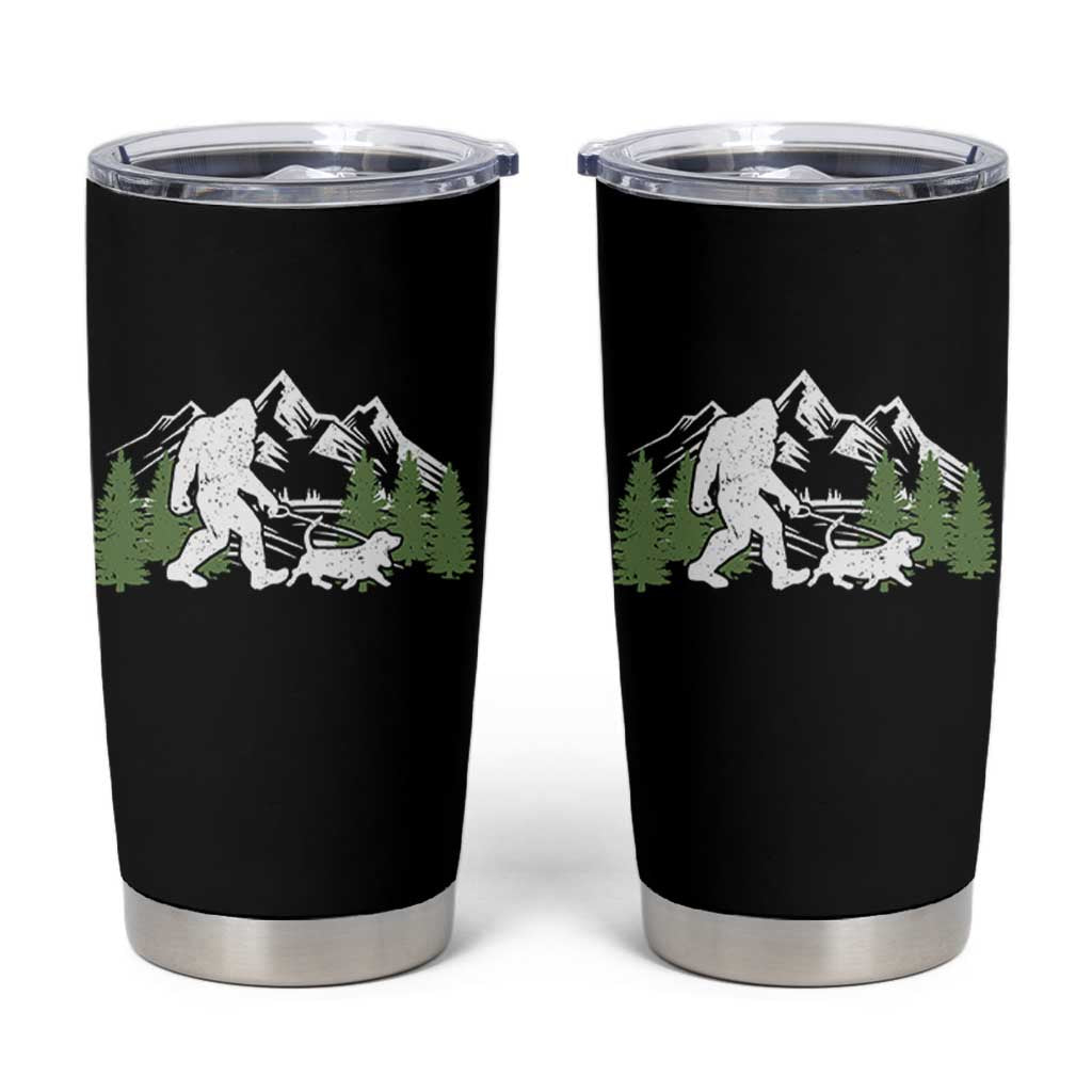 Bigfoot Walking Dachshund Tumbler Cup Funny Wiener Dog Gift Sasquatch - Wonder Print Shop