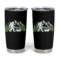 Bigfoot Walking Dachshund Tumbler Cup Funny Wiener Dog Gift Sasquatch - Wonder Print Shop