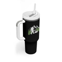 Bigfoot Walking Dachshund Tumbler With Handle Funny Wiener Dog Gift Sasquatch - Wonder Print Shop