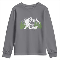Bigfoot Walking Dachshund Youth Sweatshirt Funny Wiener Dog Gift Sasquatch - Wonder Print Shop