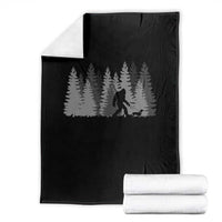 Bigfoot Walking Dachshund Throw Blanket Funny Wiener Dog Gift Forest Sasquatch Yeti - Wonder Print Shop
