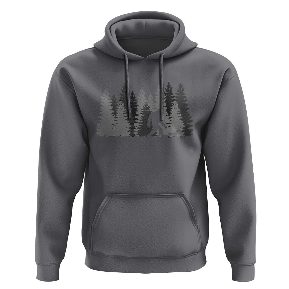 Bigfoot Walking Dachshund Hoodie Funny Wiener Dog Gift Forest Sasquatch Yeti - Wonder Print Shop
