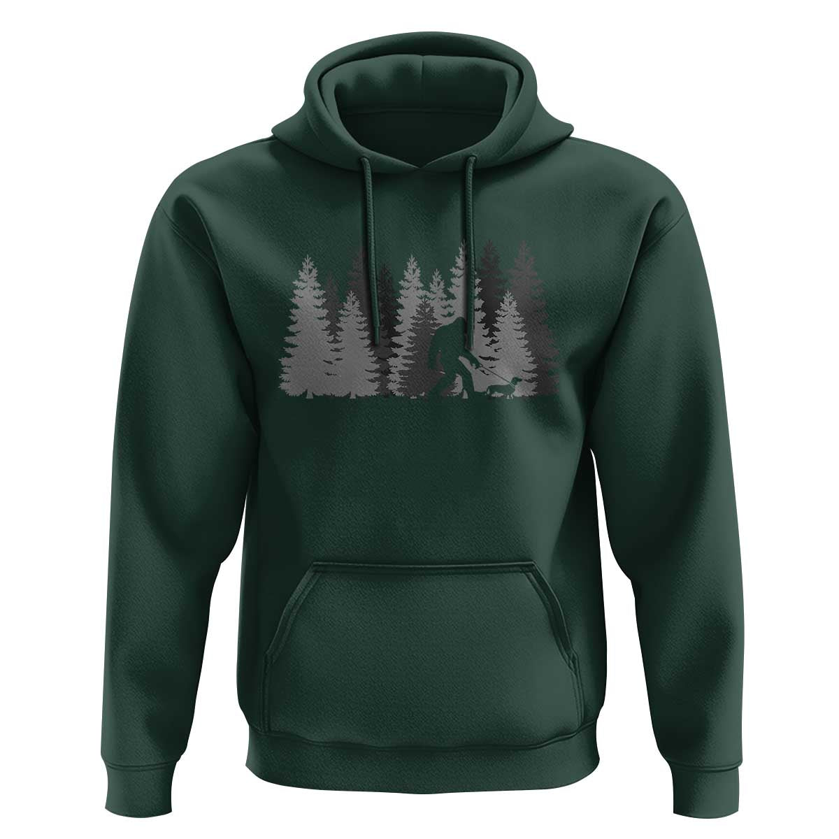 Bigfoot Walking Dachshund Hoodie Funny Wiener Dog Gift Forest Sasquatch Yeti - Wonder Print Shop