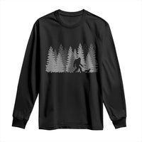 Bigfoot Walking Dachshund Long Sleeve Shirt Funny Wiener Dog Gift Forest Sasquatch Yeti - Wonder Print Shop