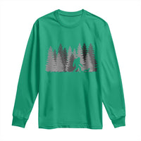 Bigfoot Walking Dachshund Long Sleeve Shirt Funny Wiener Dog Gift Forest Sasquatch Yeti - Wonder Print Shop