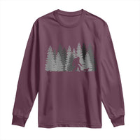 Bigfoot Walking Dachshund Long Sleeve Shirt Funny Wiener Dog Gift Forest Sasquatch Yeti - Wonder Print Shop