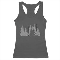 Bigfoot Walking Dachshund Racerback Tank Top Funny Wiener Dog Gift Forest Sasquatch Yeti - Wonder Print Shop