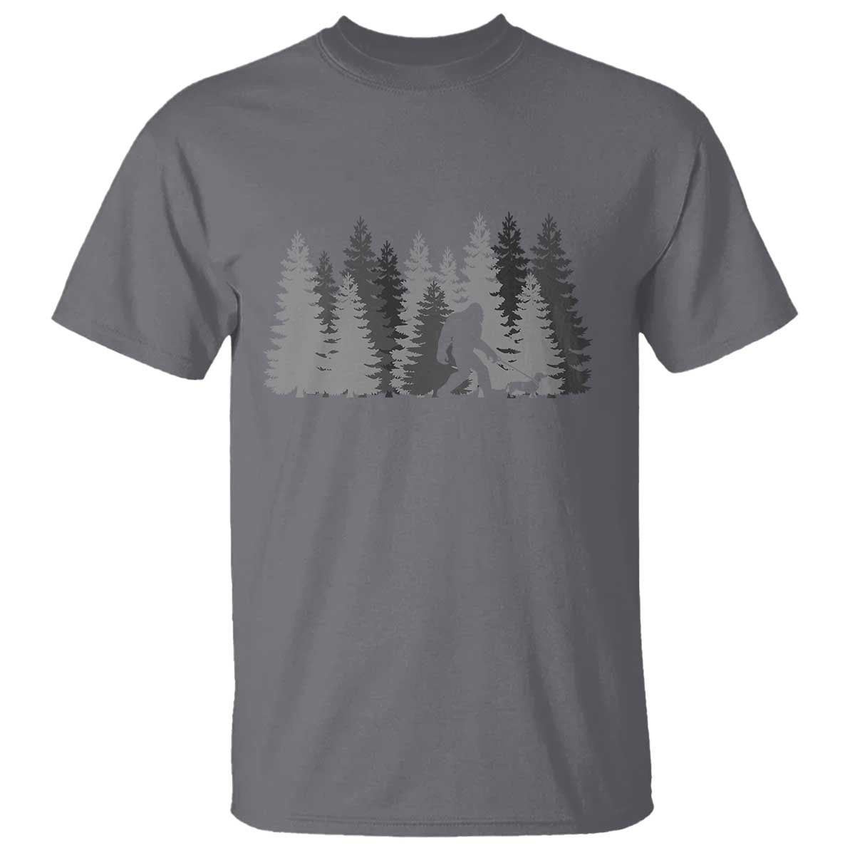 Bigfoot Walking Dachshund T Shirt Funny Wiener Dog Gift Forest Sasquatch Yeti - Wonder Print Shop