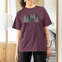 Bigfoot Walking Dachshund T Shirt For Women Funny Wiener Dog Gift Forest Sasquatch Yeti - Wonder Print Shop