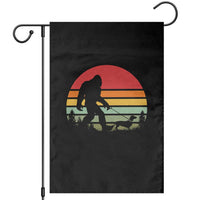 Retro Bigfoot Walking Dachshund Garden Flag Funny Doxie Wiener Dog Walker Vintage 70s 80s - Wonder Print Shop