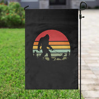 Retro Bigfoot Walking Dachshund Garden Flag Funny Doxie Wiener Dog Walker Vintage 70s 80s - Wonder Print Shop