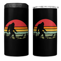 Retro Bigfoot Walking Dachshund 4 in 1 Can Cooler Tumbler Funny Doxie Wiener Dog Walker Vintage 70s 80s - Wonder Print Shop