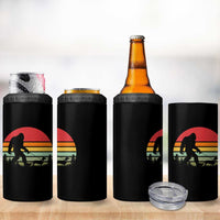 Retro Bigfoot Walking Dachshund 4 in 1 Can Cooler Tumbler Funny Doxie Wiener Dog Walker Vintage 70s 80s - Wonder Print Shop