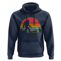 Retro Bigfoot Walking Dachshund Hoodie Funny Doxie Wiener Dog Walker Vintage 70s 80s - Wonder Print Shop