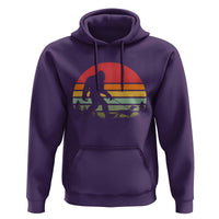 Retro Bigfoot Walking Dachshund Hoodie Funny Doxie Wiener Dog Walker Vintage 70s 80s - Wonder Print Shop