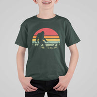 Retro Bigfoot Walking Dachshund T Shirt For Kid Funny Doxie Wiener Dog Walker Vintage 70s 80s - Wonder Print Shop