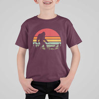Retro Bigfoot Walking Dachshund T Shirt For Kid Funny Doxie Wiener Dog Walker Vintage 70s 80s - Wonder Print Shop