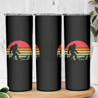 Retro Bigfoot Walking Dachshund Skinny Tumbler Funny Doxie Wiener Dog Walker Vintage 70s 80s - Wonder Print Shop