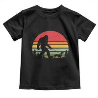 Retro Bigfoot Walking Dachshund Toddler T Shirt Funny Doxie Wiener Dog Walker Vintage 70s 80s - Wonder Print Shop