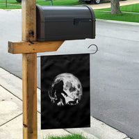Bigfoot Walking Dachshund Garden Flag Funny Doxie Wiener Sasquatch Night Stroll Full Moon - Wonder Print Shop