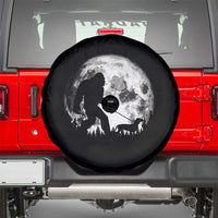 Bigfoot Walking Dachshund Spare Tire Cover Funny Doxie Wiener Sasquatch Night Stroll Full Moon - Wonder Print Shop