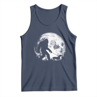 Bigfoot Walking Dachshund Tank Top Funny Doxie Wiener Sasquatch Night Stroll Full Moon - Wonder Print Shop