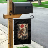 Bigfoot Dachshund Lovers Garden Flag Japanese Vintage Graphic Ukiyo-e Art Sasquatch Wiener Dog Gift