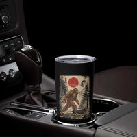 Bigfoot Dachshund Lovers Tumbler Cup Japanese Vintage Graphic Ukiyo-e Art Sasquatch Wiener Dog Gift