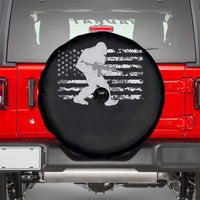 Bigfoot Gun Owner Spare Tire Cover Camo US American Flag Sasquatch Rifle - Wonder Print Shop