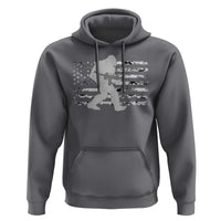 Bigfoot Gun Owner Hoodie Camo US American Flag Sasquatch Rifle - Wonder Print Shop