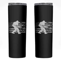 Bigfoot Gun Owner Skinny Tumbler Camo US American Flag Sasquatch Rifle - Wonder Print Shop