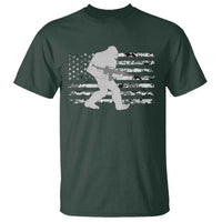Bigfoot Gun Owner T Shirt Camo US American Flag Sasquatch Rifle - Wonder Print Shop
