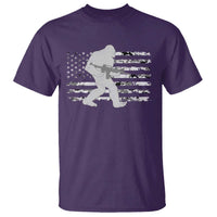 Bigfoot Gun Owner T Shirt Camo US American Flag Sasquatch Rifle - Wonder Print Shop